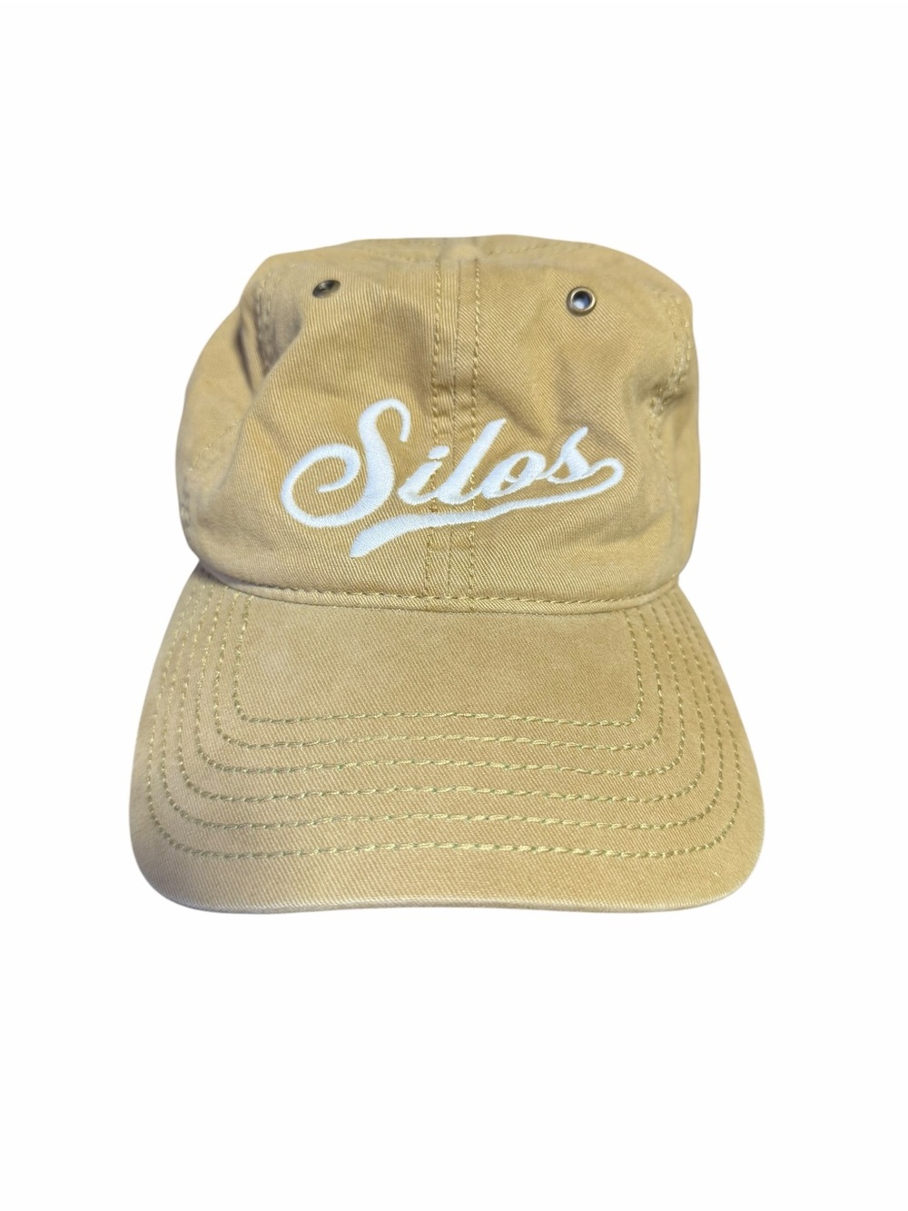 Magnolia Silos distressed baseball hat, one size adjustable, 100% cotton